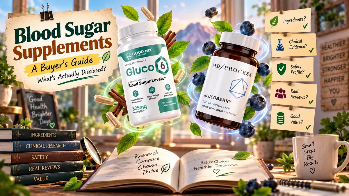 Blood Sugar Supplements: A Buyer's Guide to What's Actually Disclosed: What our research actually found