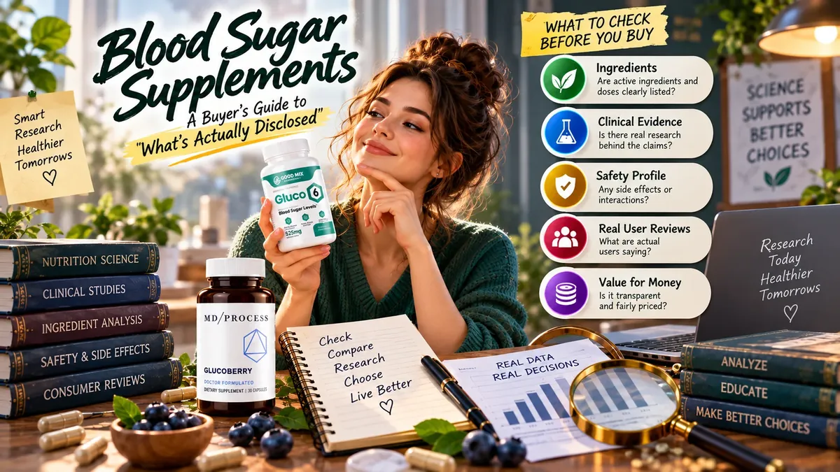 Blood Sugar Supplements: A Buyer's Guide to What's Actually Disclosed: What to check before buying in this category