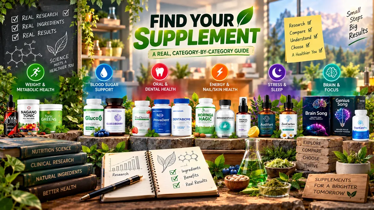 Find Your Supplement: A Real, Category-by-Category Guide: How to use what you see
