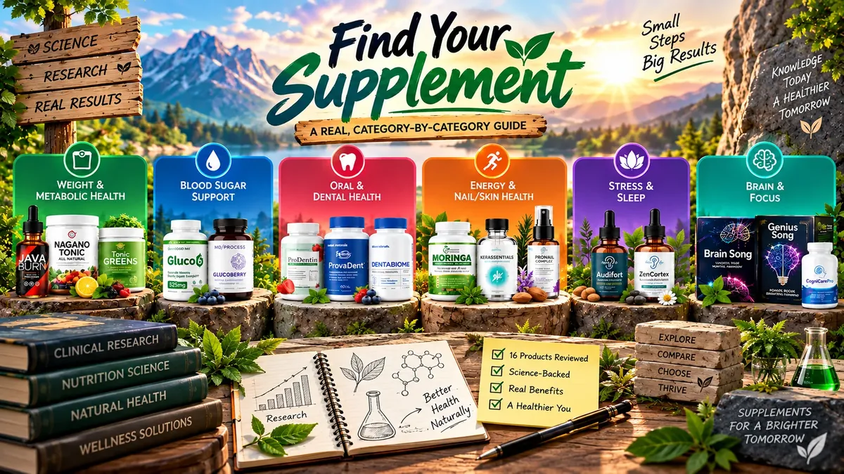 Find Your Supplement: A Real, Category-by-Category Guide: Start here: what are you trying to address?