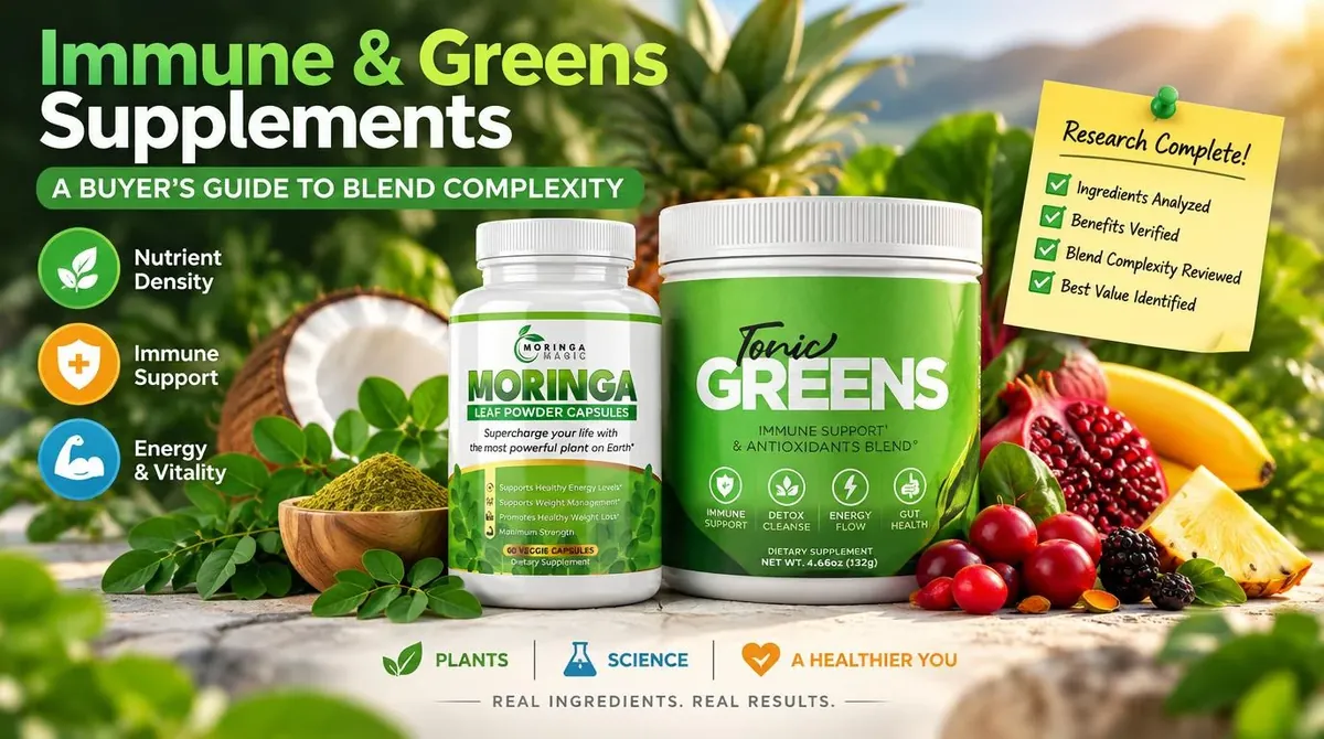 Immune & Greens Supplements: A Buyer's Guide to Blend Complexity: What our research actually found