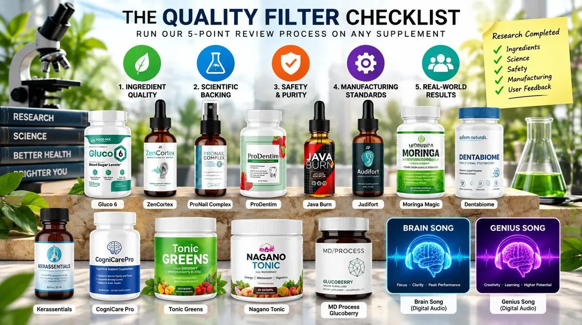 The Quality Filter Checklist: Run Our 5-Point Review Process on Any Supplement: Want to see it already applied?