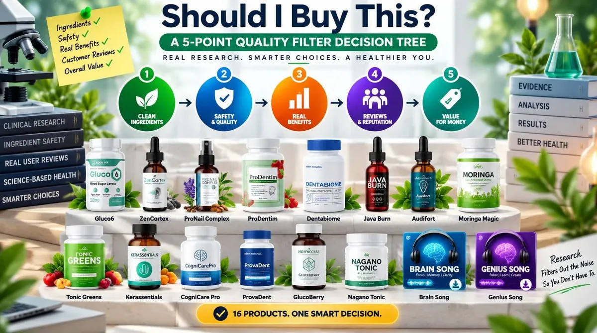 Should I Buy This? A 5-Point Quality Filter Decision Tree: Looking for a product that addresses a specific concern?