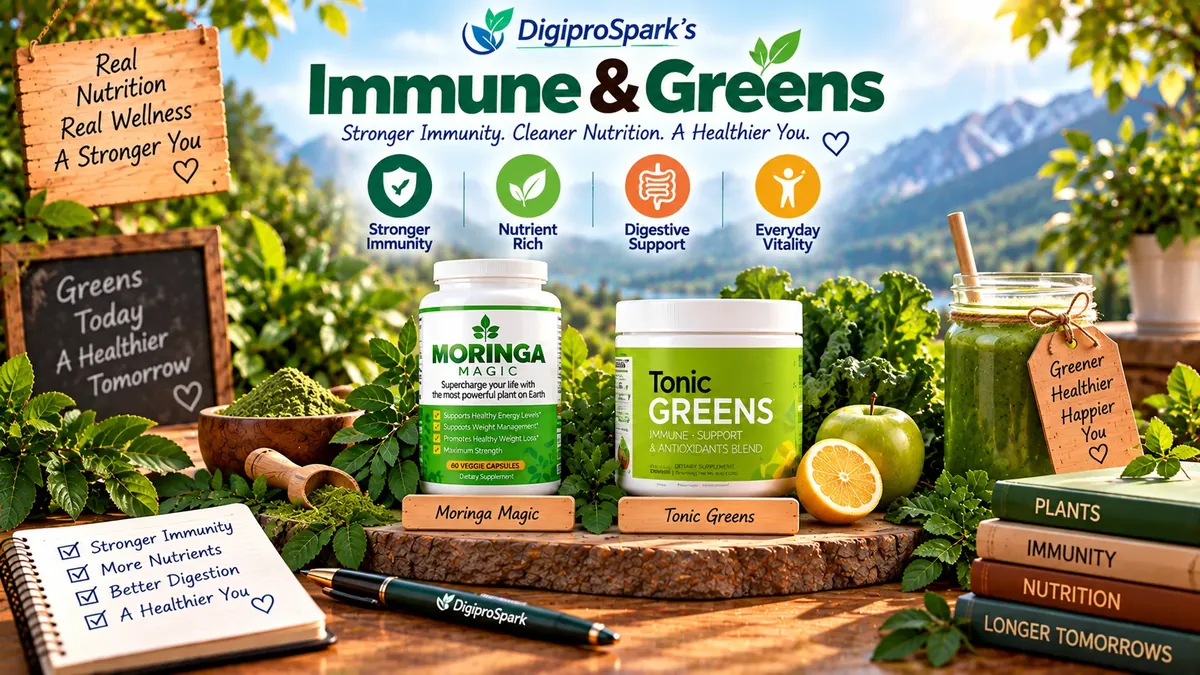 DigiproSpark's Complete Product Roundup 2026: Every Reviewed Supplement, By Category: Immune & Greens