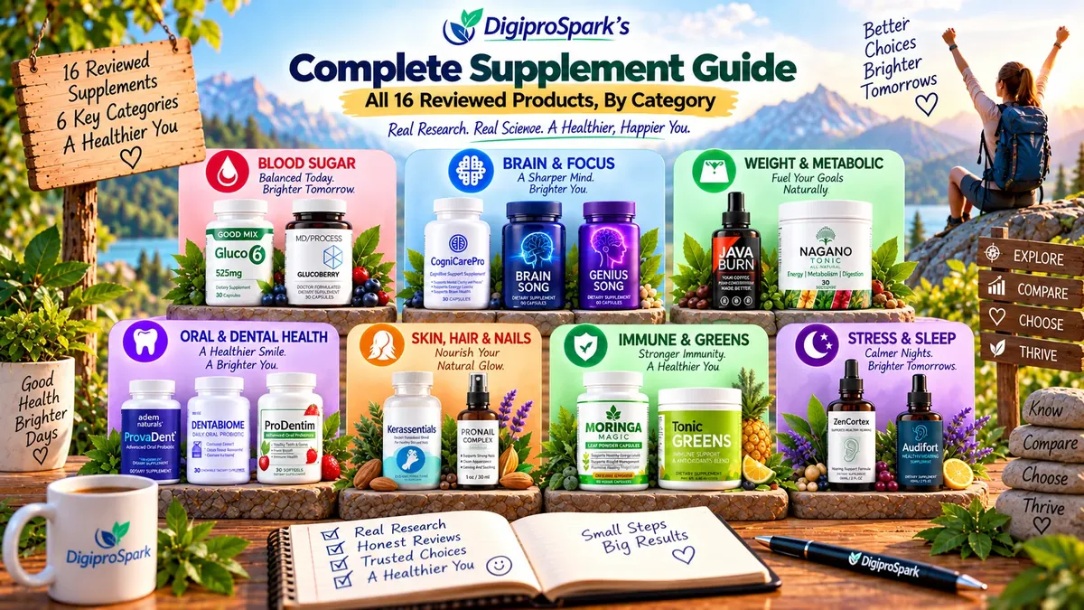 DigiproSpark's Complete Product Roundup 2026: Every Reviewed Supplement, By Category: Why So Many "Conditional" Verdicts?