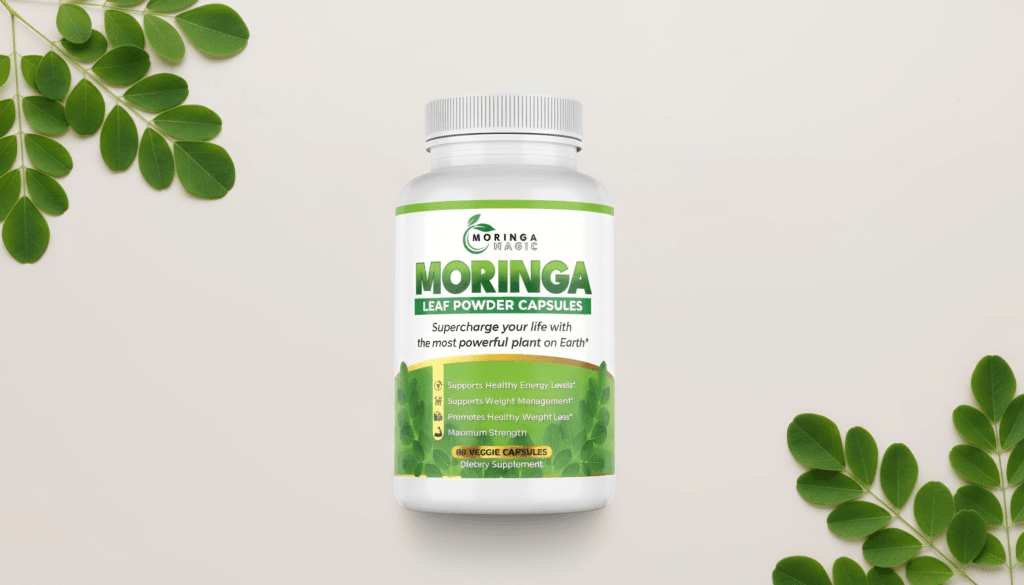 9 Moringa Magic Supplement Benefits and Side Effects capsule bottle overview