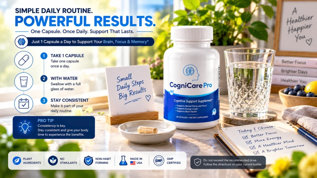 CogniCare Pro — How to Use / Dosage