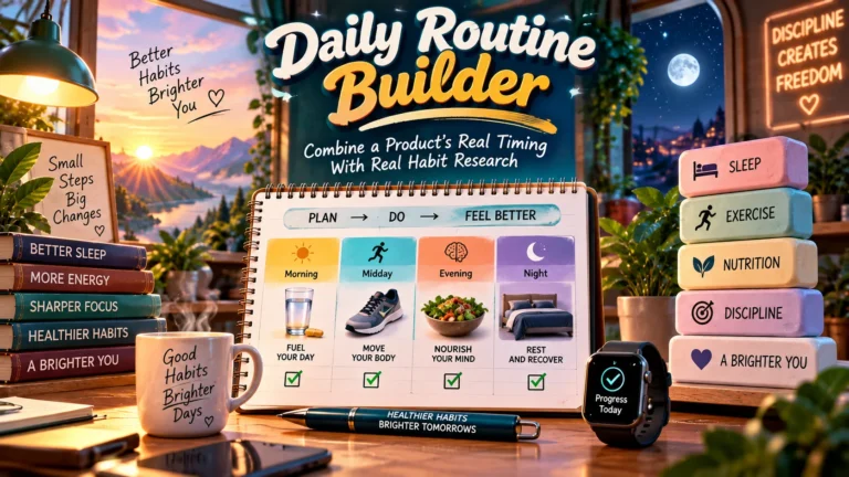 Daily Routine Builder: Combine a Product’s Real Timing With Real Habit Research