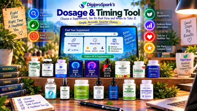 Dosage & Timing Tool: Choose a Supplement, See Its Real Dose and When to Take It
