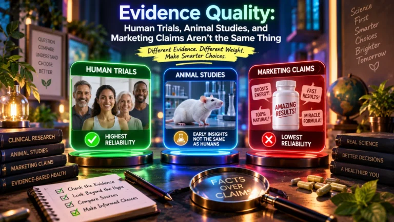 Evidence Quality: Trials vs Marketing Claims Explained