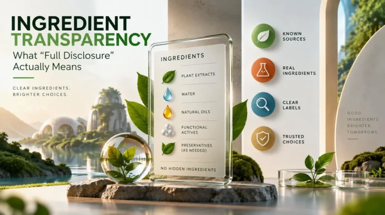 Ingredient Transparency: What “Full Disclosure” Actually Means