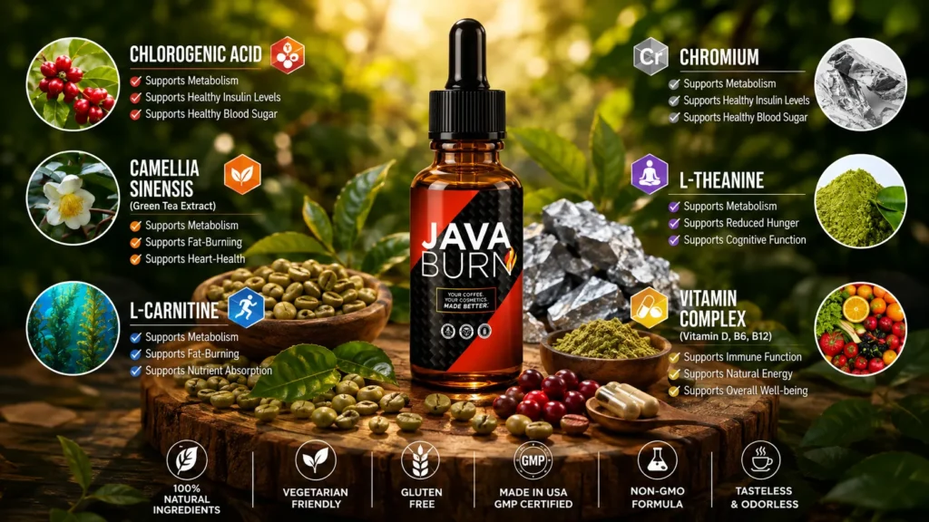 Java Burn 2.0 — Ingredient Evidence