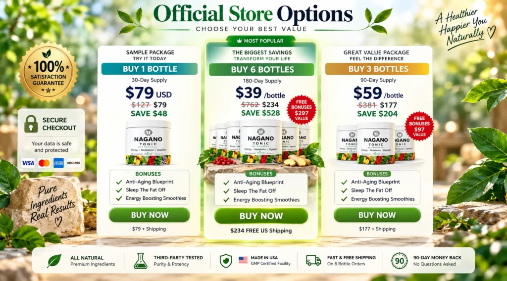 Nagano Lean Body Tonic — Pricing & Bundles