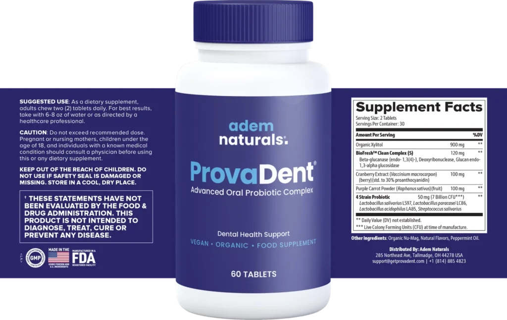 ProvaDent — Ingredient Disclosure