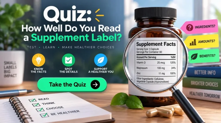 Quiz: How Well Do You Read a Supplement Label?