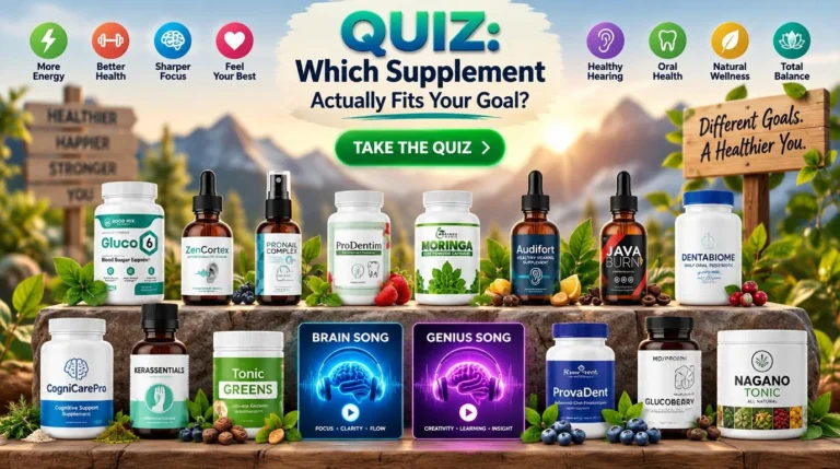 Quiz: Which Supplement Actually Fits Your Goal?