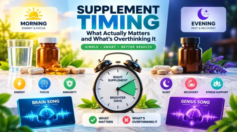 Supplement Timing: What Actually Matters and What’s Overthinking It