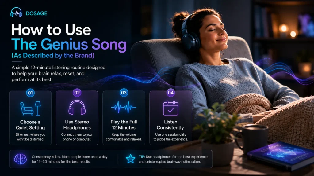 The Genius Song — How to Use / Dosage
