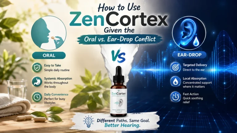 How to Use ZenCortex: Oral vs Ear-Drop Guide